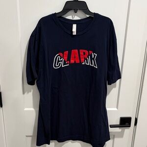 Caitlin Clark Navy Graphic T-Shirt with Red and White Logo